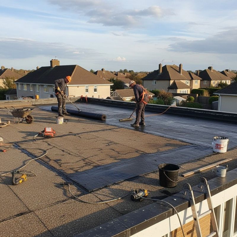 Rubber Roof Repair detail
