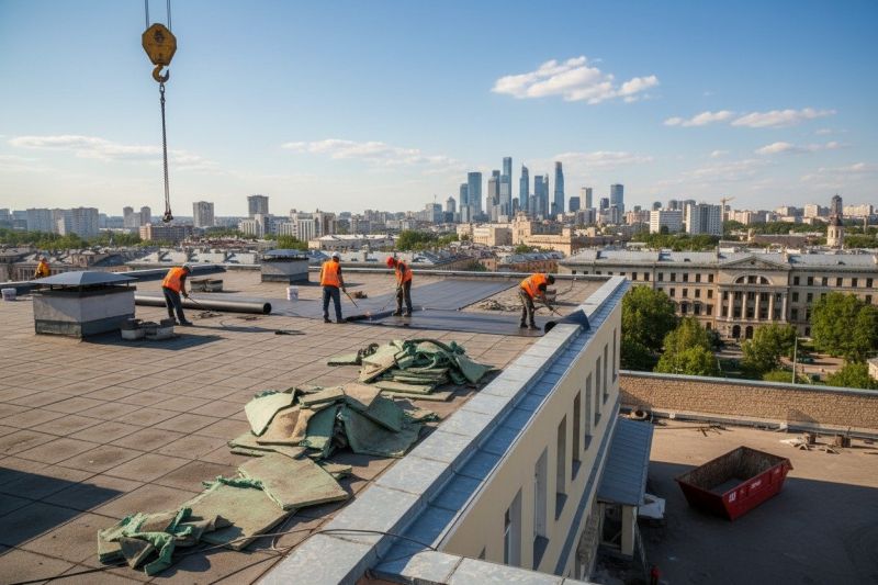 Single Ply Roof Replacement detail