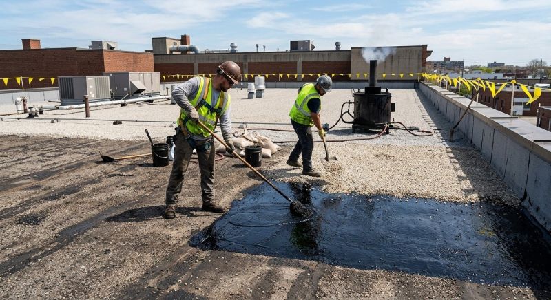 Tar And Gravel Roof Service detail
