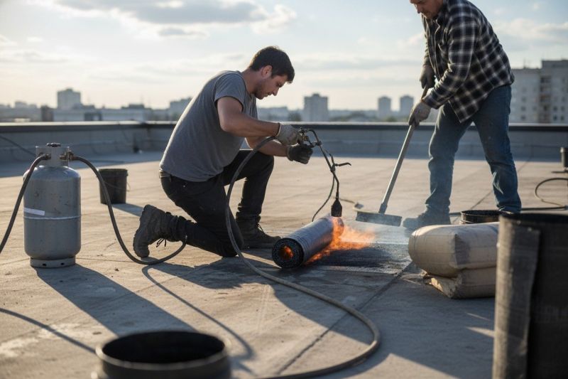 Tar Roof Repair detail