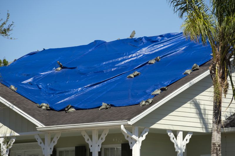 Storm Damage Roof Tarping
